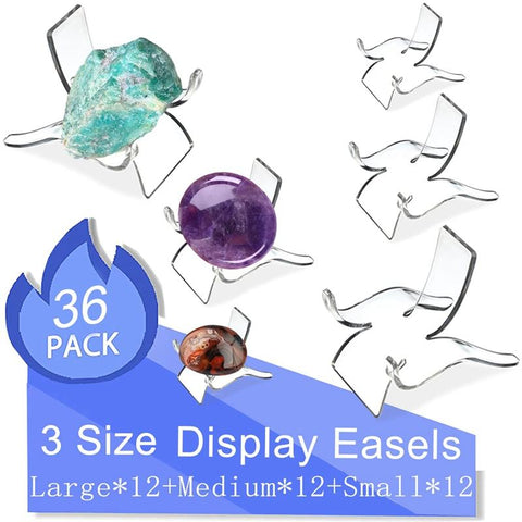 Rock Display Stand Clear Display Easel Stands Pedestal-HA00882-Veeddydropshipping