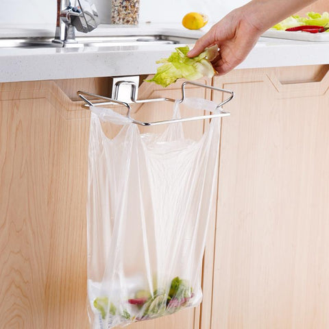 Trash Rack Cabinet Door Garbage Bags Holder-HA00863-Veeddydropshipping