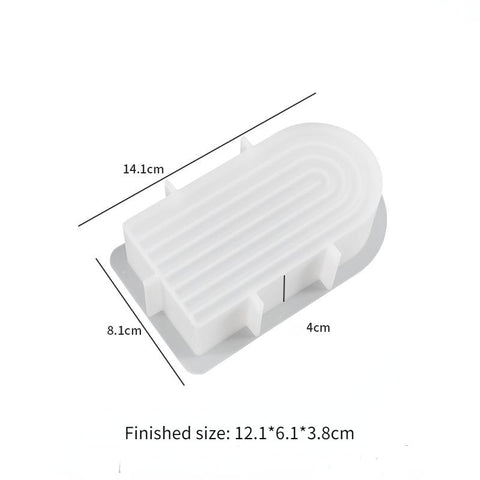 Rainbow Arch Candle Silicone Mold DIY-HA01233-Veeddydropshipping
