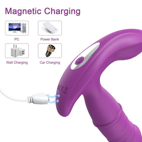 Bluetooth APP Thrusting Vibrator For Women Dildo Telescopic Pats G Spot Clitoris -BH01175-Veeddydropshipping