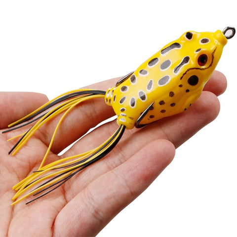 Fishing Lure 3D Eyes Ray Soft Artificial Frog Bait With Hooks Swimbait Topwater -OS00458-Veeddydropshipping