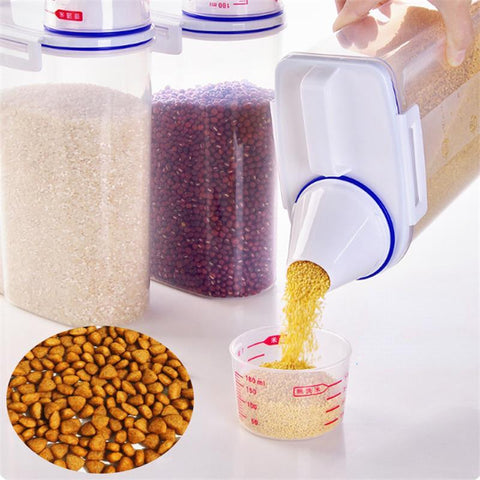 Food Pail Plastic Storage Measuring Cup Container-HA00816-Veeddydropshipping