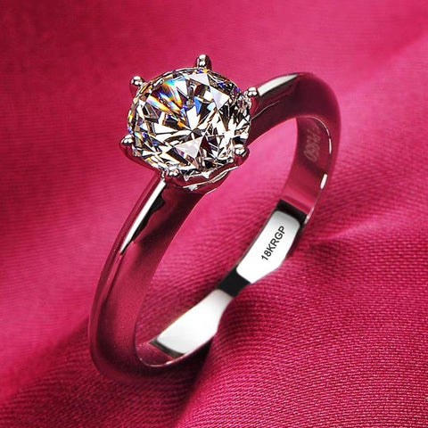 Women High Quality Zircon Ring Silver Wedding Bridal Jewelry  -JW00561-Veeddydropshipping
