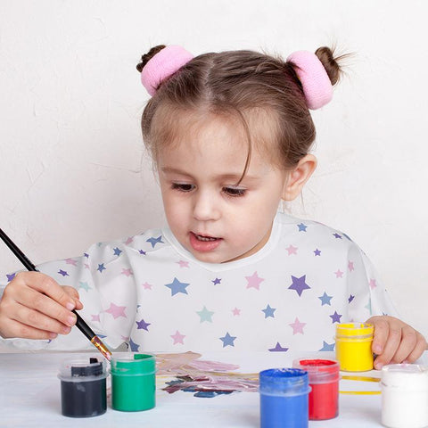 New Style Baby Stuff Toddler Waterproof Long Sleeve Art Smock Feeding Bib-TB00309-Veeddydropshipping