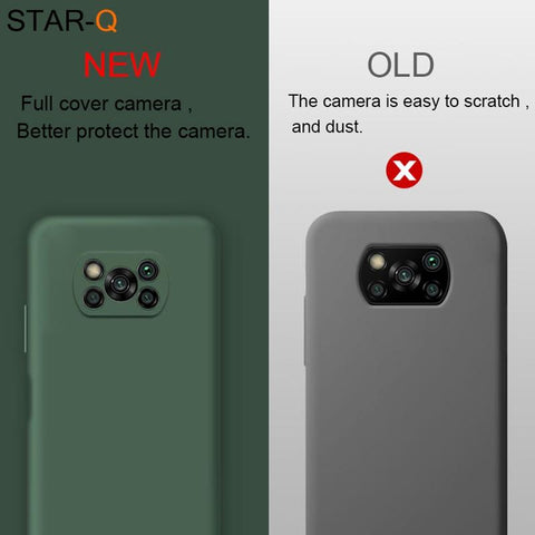 New Full Cover Liquid Silicone Phone Case For Xiaomi Poco X3 Nfc M2 F2 Pro-PA00313-Veeddydropshipping