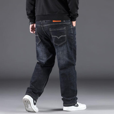10XL Oversize Black Jeans Men Plus Size 50 Denim Pants Husband Breathable-TB01264-Veeddydropshipping