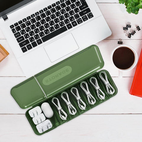 Cable Storage Charger Organizer Storage Box-HA00820-Veeddydropshipping