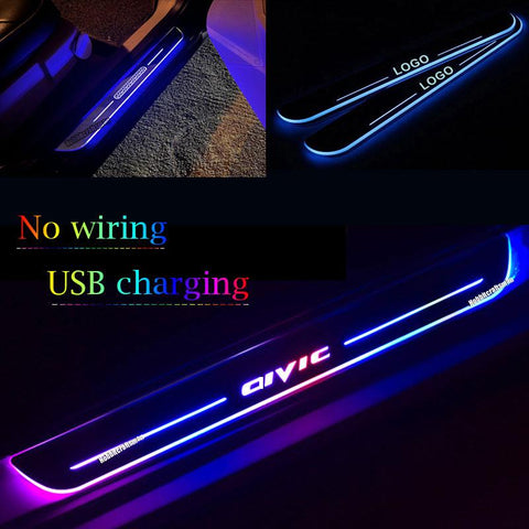 LED No Wiring Welcome Pedal Light Car Door Lights Logo Projector-AM00538-Veeddydropshipping