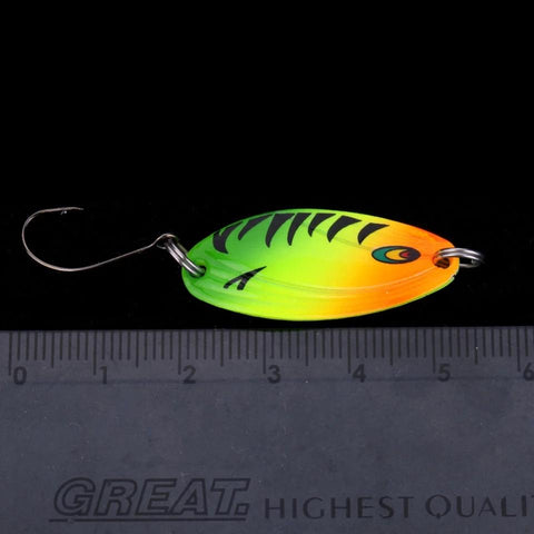 5PCS/Lot 4cm 5.3g Fishing Bait Fishing Metal Spoon Lure Bait For Trout Bass Spoons-OS00482-Veeddydropshipping