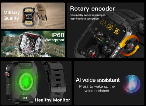 Smart Watch Men For Android Ios Watches Waterproof-JW01029-Veeddydropshipping