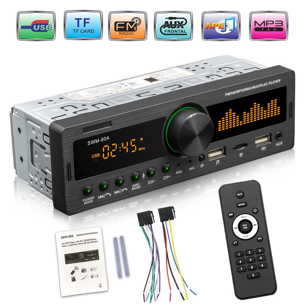 1 DIN Car Radio SWM-80A Audio Copy Locator Auto Stereo Outdoor-AM00646-Veeddydropshipping