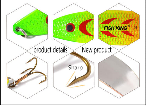 1PC 18g 28g spinner Fishing Lure metal bait Spoon Fishing Tackle Vissen Pesca -OS00373-Veeddydropshipping