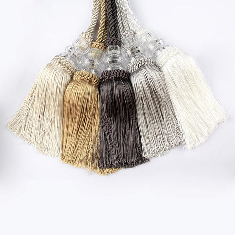 Hanging Ball Tassel Curtain Tieback Simple Big Tassels-HA00084-Veeddydropshipping