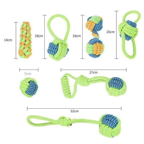 Pet dog toy bite-resistant cotton rope toy-HA01473-Veeddydropshipping
