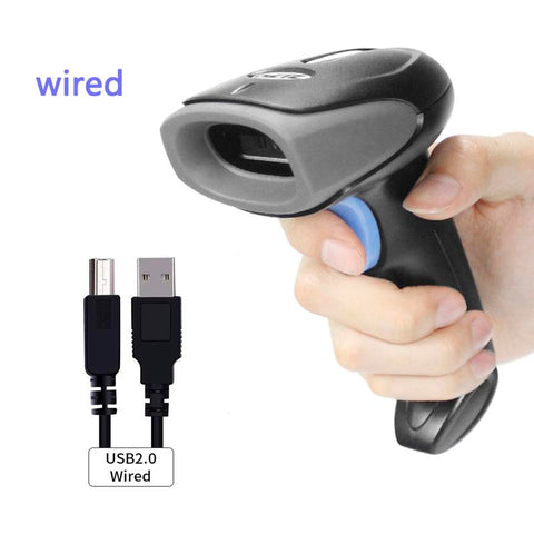 Wireless Barcode Scanner USB Wired/ 2.4G Wireless 1D Bar code Reader-Veeddydropshipping