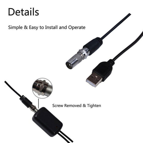Digital Satellite Ground Wave HDTV TV Antenna New Type With Light -CE00905-Veeddydropshipping