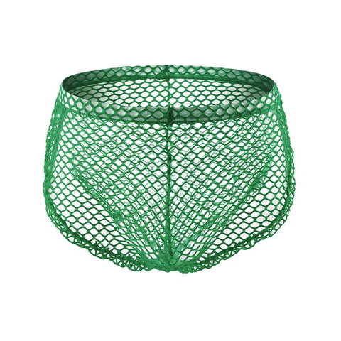 Underwear Side Split Boxer Mesh Underpants Hollow Shorts See-MF01621-Veeddydropshipping