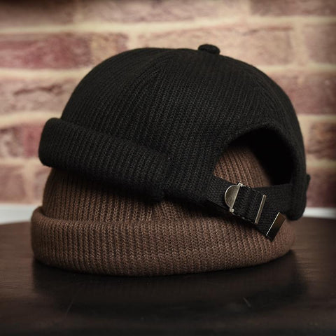 Thick Winter Hat Fashion Docker Sailor Biker-MF00975-Veeddydropshipping