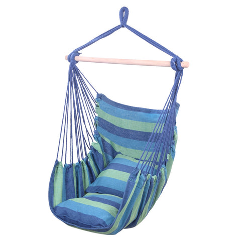 Distinctive Cotton Canvas Hanging Rope Chair-HA01696-Veeddydropshipping