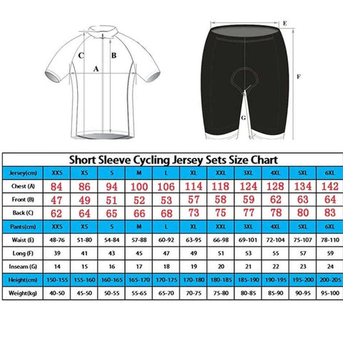 Buff Mountain Bike Team Cycling Jersey Set Men Summer Cycling Road Sport Short -OS01147-Veeddydropshipping