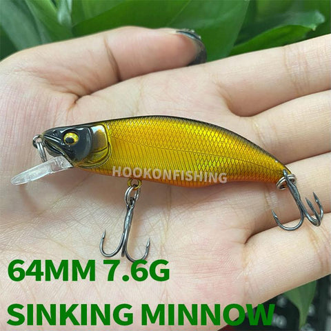 2022 NEW 51mm 4.2g Mini Sinking Minnow Fishing Lures Jerkbaits Peche Artificial Bait  Wobbler Lure-OS00411-Veeddydropshipping