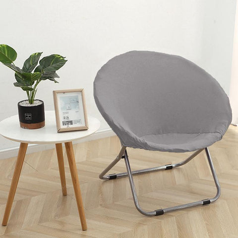 Moon Chair Cover Round Saucer Chair Slipcover-HA00532-Veeddydropshipping