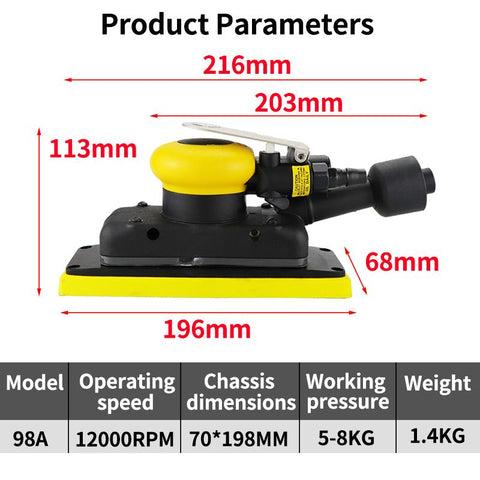 Pneumatic Air Sander Polisher Sanding Tool-TI00016-Veeddydropshippings