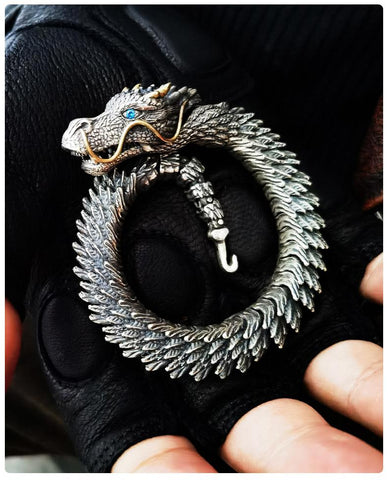 Trendy Personality Domineering Collection-level Smart Dragon Bracelet -JW00260-Veeddydropshipping