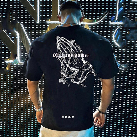 t-shirt Fashion Hip Hop Gyms Singlet Cotton Loose