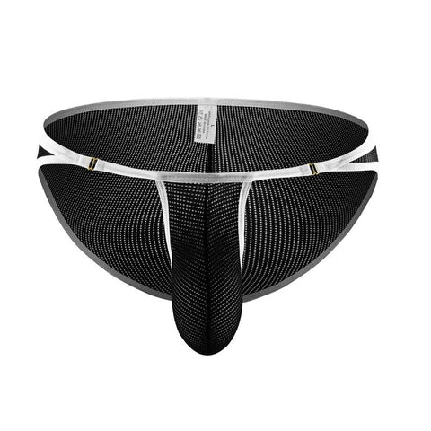 Mesh Briefs Shorts Homme Slip Man Panties Breathable Buckle Waist-MF01674-Veeddydropshipping