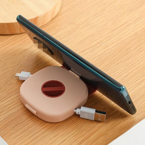Cable Organizer Protable Earphone Wire Bag Cable Case Storage Box Rotatable Earphone-PA00863-Veeddydropshipping