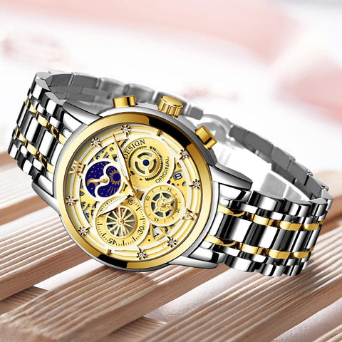 Luxury Fashion Waterproof Watch  Quartz Stainless Steel -JW00899-Veeddydropshipping