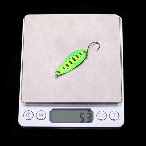 5PCS/Lot 4cm 5.3g Fishing Bait Fishing Metal Spoon Lure Bait For Trout Bass Spoons-OS00482-Veeddydropshipping
