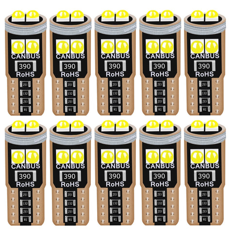 10Pcs T10 W5W WY5W 2825 Super Bright LED Canbus No Error Car Interior-AM00023-Veeddydropshipping