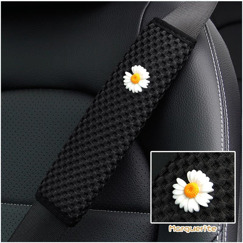 Flower Breathable Auto Seat Belt Covers Cushion Protector Safety Belts-AM01511-Veeddydropshipping