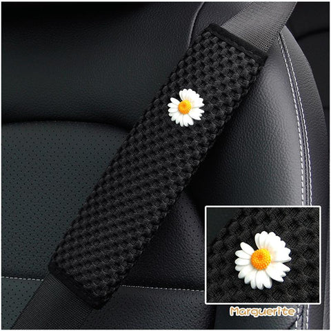 Flower Breathable Auto Seat Belt Covers Cushion Protector Safety Belts-AM01511-Veeddydropshipping