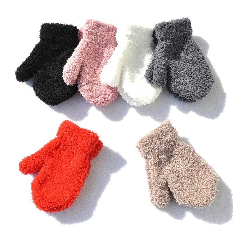 Full Finger Gloves For 1-4Y Kids Gloves Winter Plus Velvet Mittens Children-OS01087-Veeddydropshipping