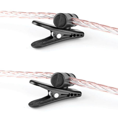 1pc 360° Rotatable Black Headphone Earphone Cable Cord Wire Lead Lapel Black-CE00127-Veeddydropshipping