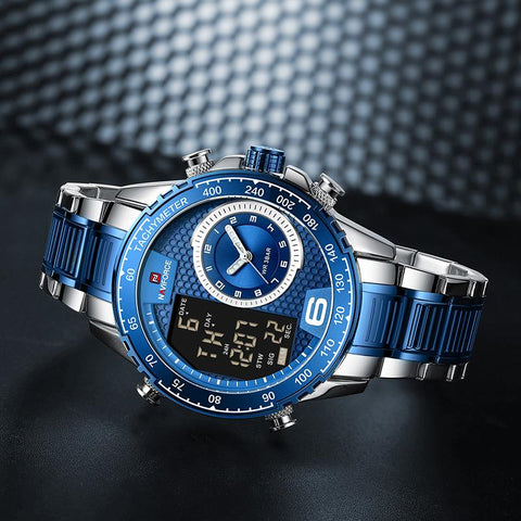 Luxury Brand New Watch Stainless Steel Dual Display Quartz -JW00796-Veeddydropshipping