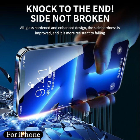Cut Edge Luxury Tempered Glass For iPhone 14 12 Pro Max Screen Protector iPhone 13 11-PA00576-Veeddydropshipping