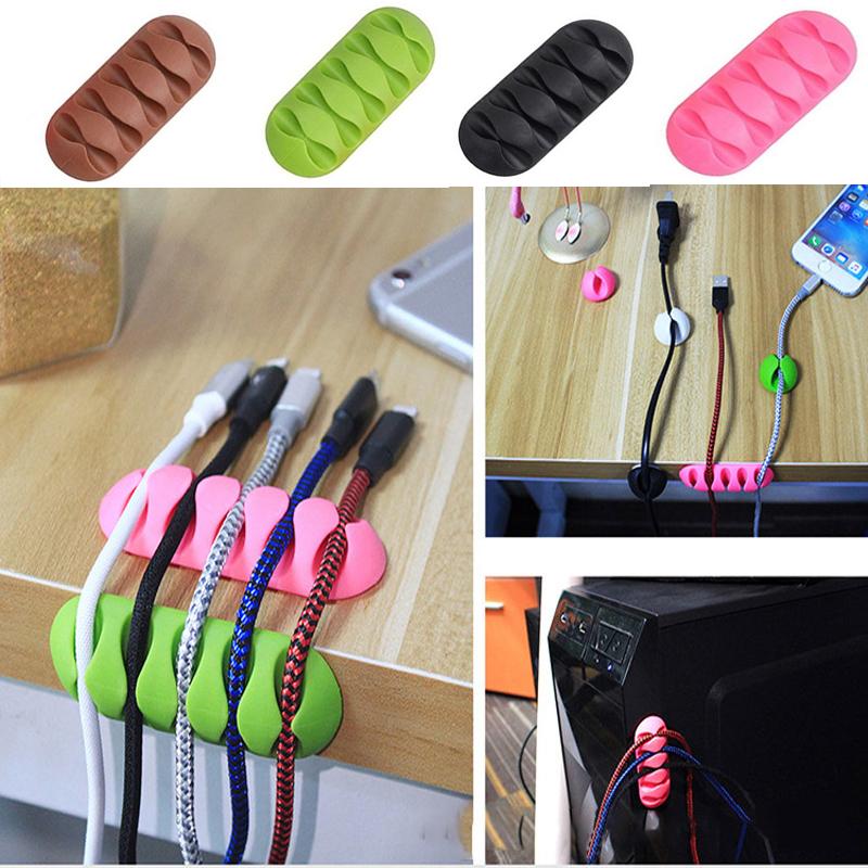 Cable Winder Cord Organizer Earphone Holder Charger wire fixing device Desktop Phone Cables-PA00910-Veeddydropshipping