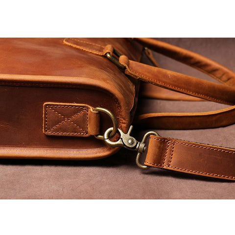 Men Briefcase for Laptop 14 Messenger Men&#39;s Leather Business-BS00449-Veeddydropshipping