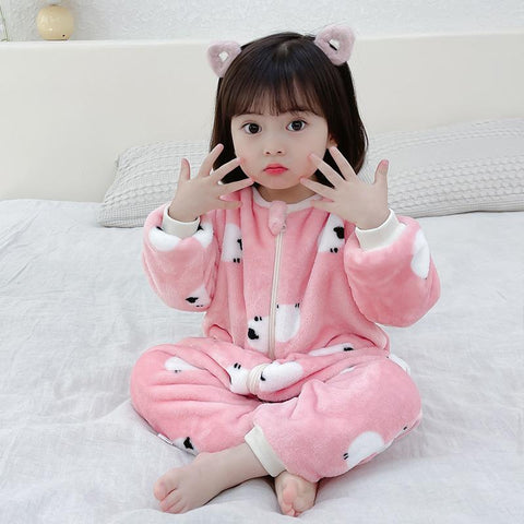 1 to 5 Years Winter Flannel Childrens Pajamas Sleeping Bags-TB01066-Veeddydropshipping