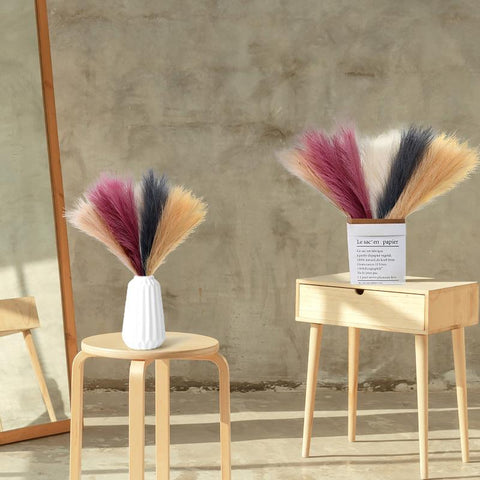 Artificial Pampas Grass Bouquet Wedding Party Decoration-HA00648-Veeddydropshipping