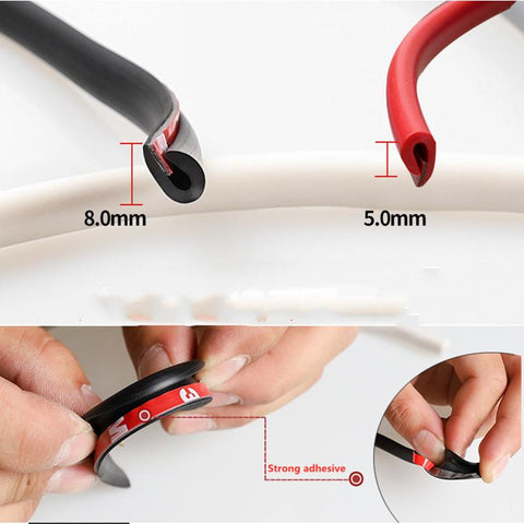 Protection Edge Guards Trim Styling Moulding Strip Rubber-AM00815-Veeddydropshipping