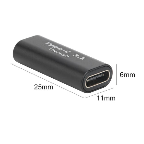 2pcs USB C Adapter Type-C Male to Female Female to Female Right&amp-CE00083-Veeddydropshipping