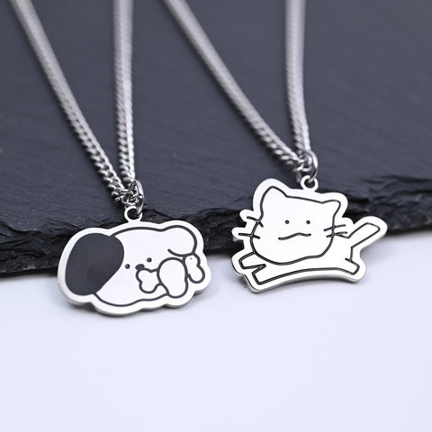 Killer Cat Necklace For Women Men  Cat Pendant Chain Jewelry -JW01263-Veeddydropshipping