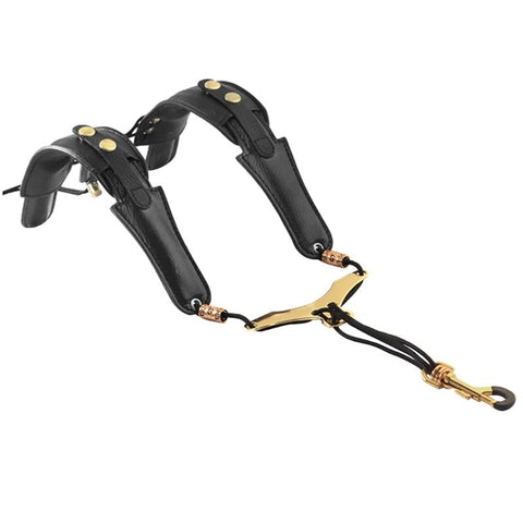 Adjustable Sax Black Double Shoulder Strap Harness Sax Musical-OS01540-Veeddydropshipping