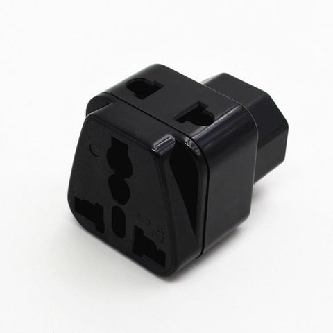 WDI-12 Travel Adaptor/Plug Converter in Black *CE Marked Italy Uruguay-CE00254-Veeddydropshipping