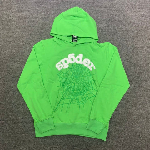 Hoodie Men Women High Quality Foam Print Spider-